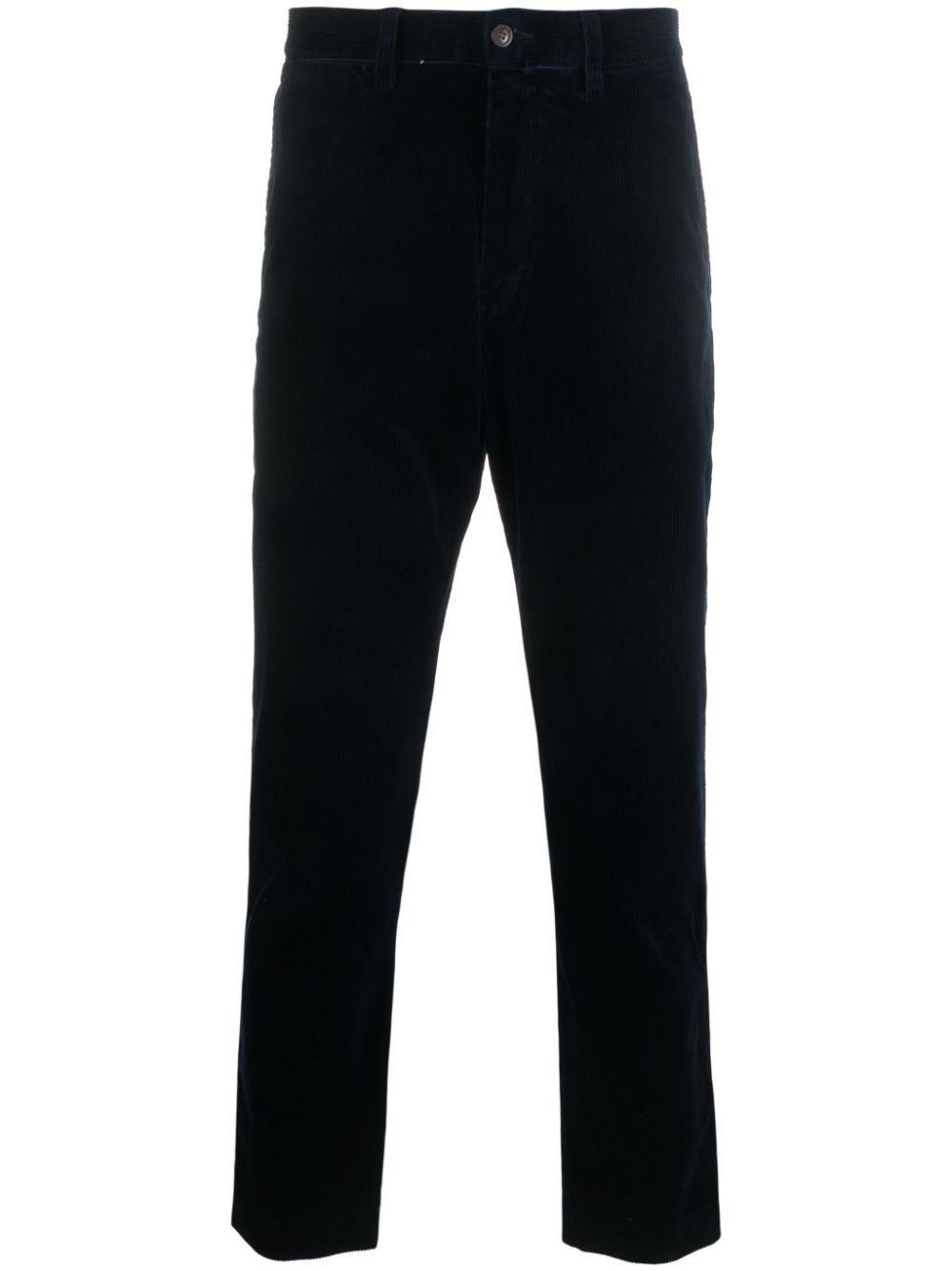 Polo Ralph Lauren velvet-effect tapered-leg trousers - Blue von Polo Ralph Lauren