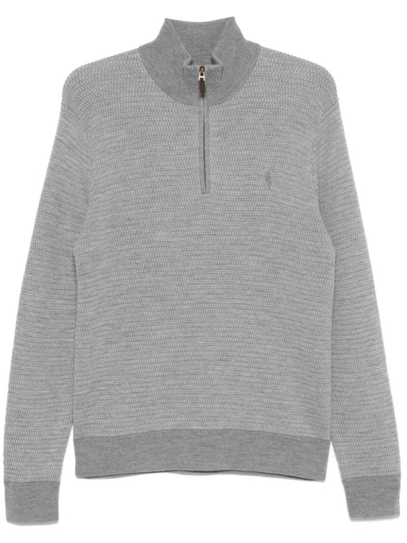 Polo Ralph Lauren waffle-knit sweater - Grey von Polo Ralph Lauren