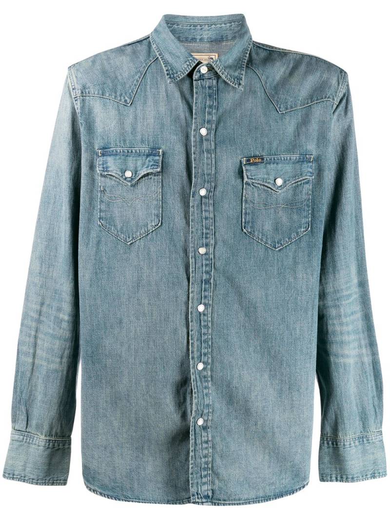 Polo Ralph Lauren western denim shirt - Blue von Polo Ralph Lauren