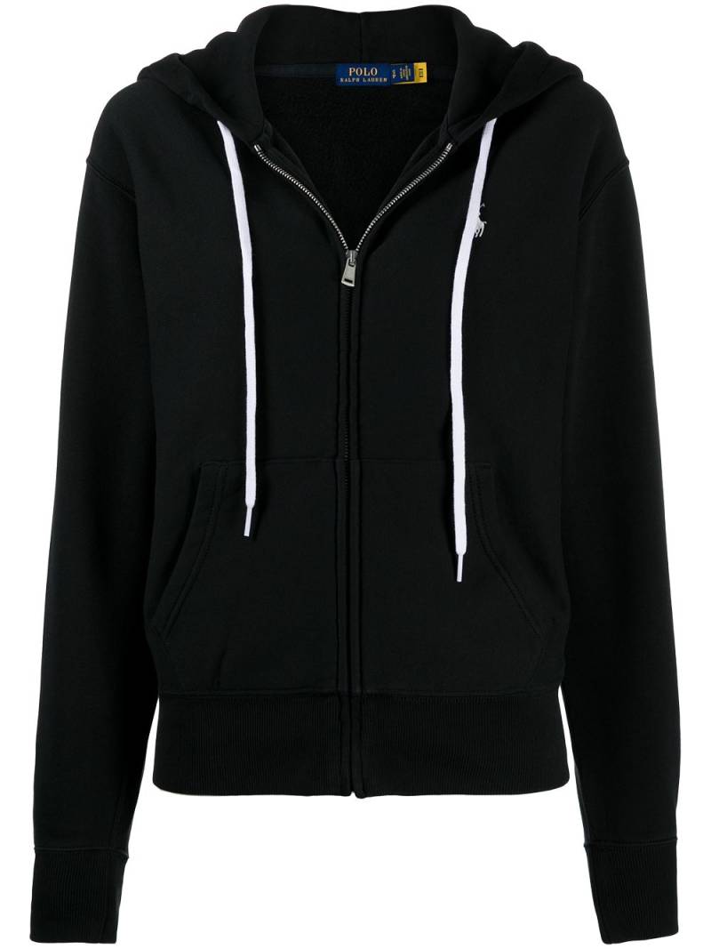 Polo Ralph Lauren zip-up cotton hoodie - Black von Polo Ralph Lauren