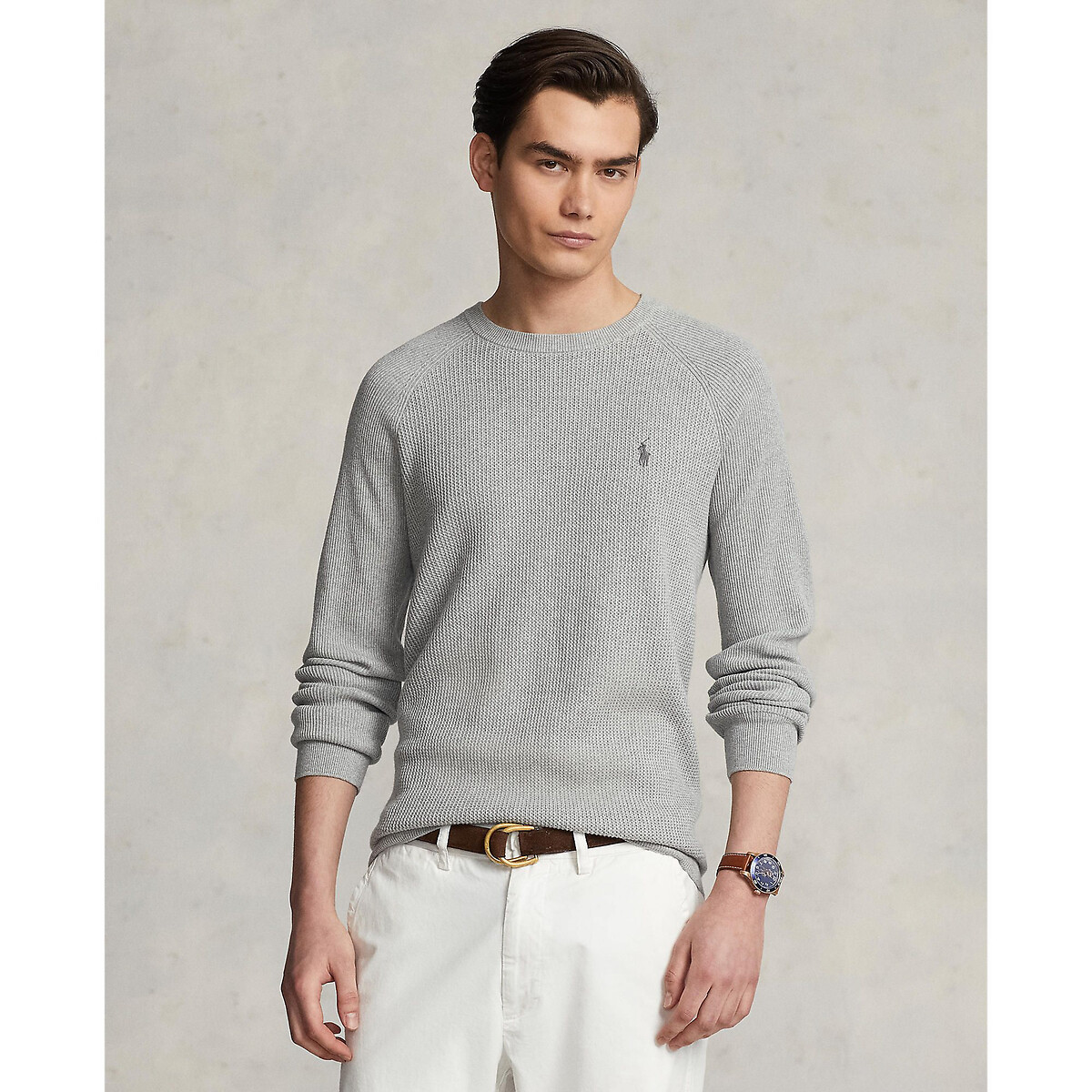 Pullover aus 100% Baumwolle, runder Ausschnitt von Polo Ralph Lauren