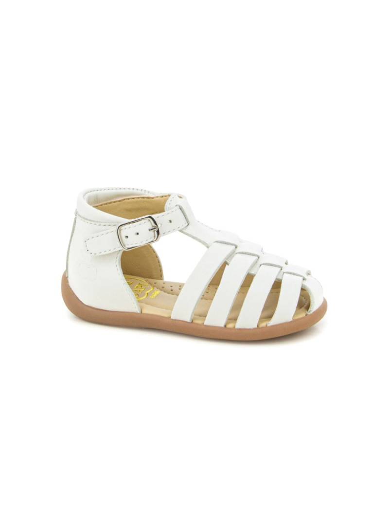 Pom D'api caged leather sandals - White von Pom D'api