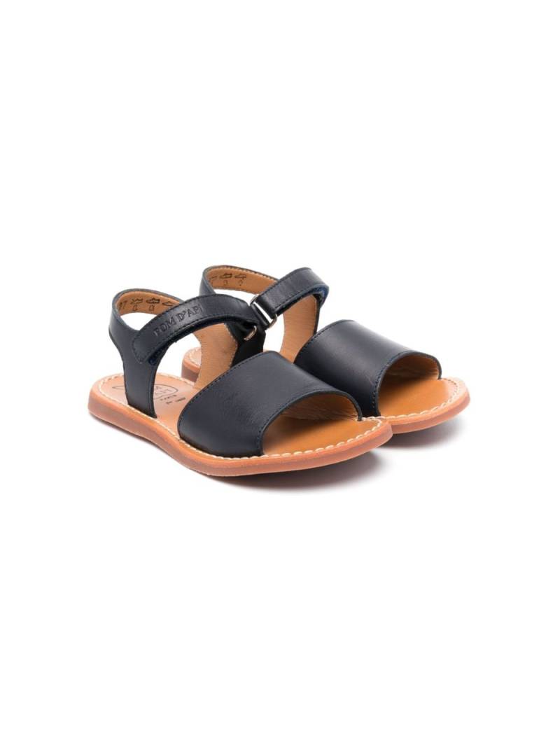 Pom D'api touch-strap leather sandals - Blue von Pom D'api