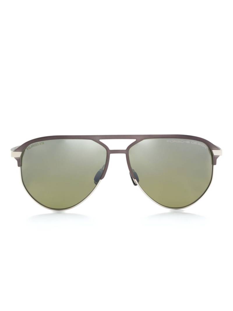 Porsche Design pilot-frame sunglasses - Grey von Porsche Design