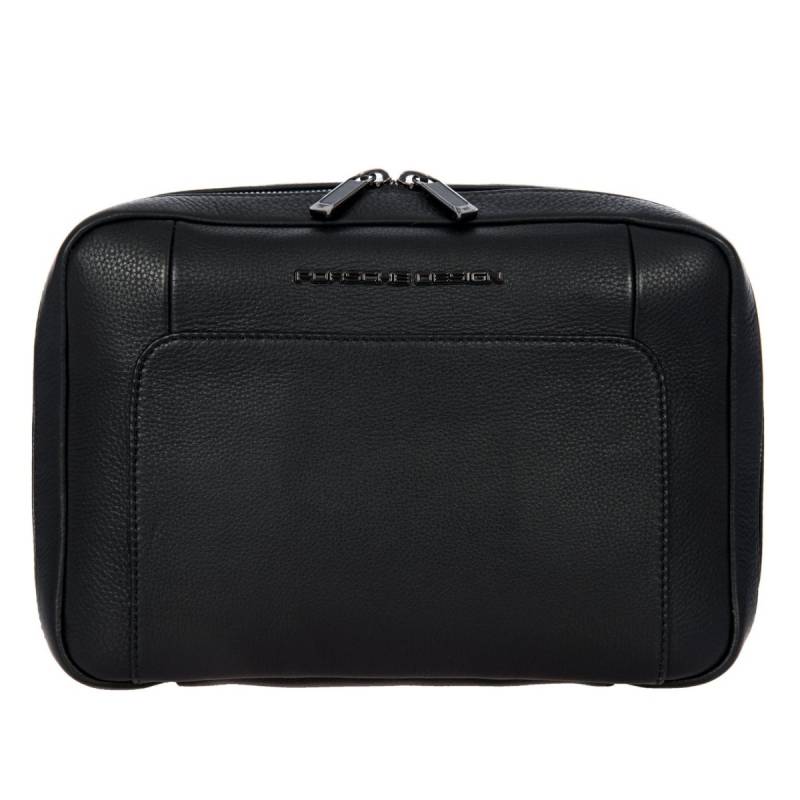 Roadster Leather Washbag L in Schwarz von Porsche Design