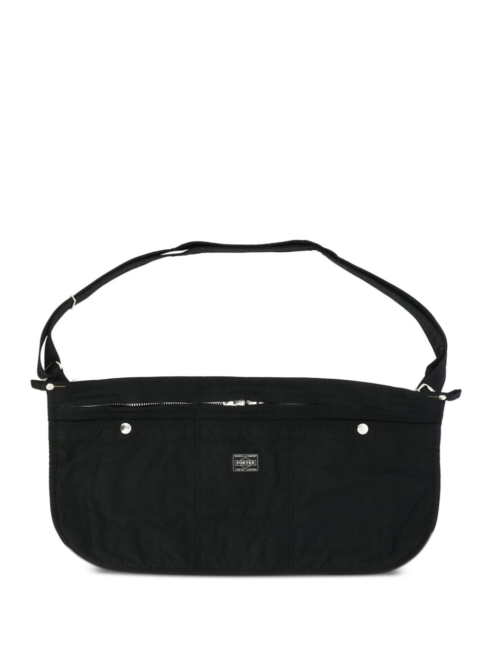 Porter-Yoshida & Co. Mile appliqué logo belt bag - Black von Porter-Yoshida & Co.