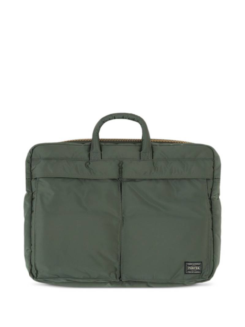 Porter-Yoshida & Co. Tanker 2way briefcase - Green von Porter-Yoshida & Co.