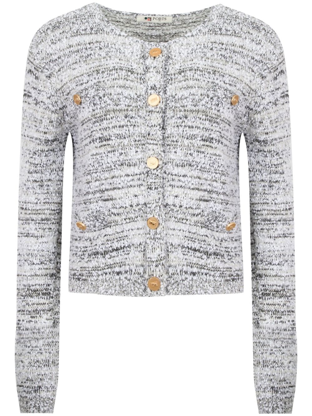 Ports 1961 Alps Visual Landscapes cardigan - White von Ports 1961