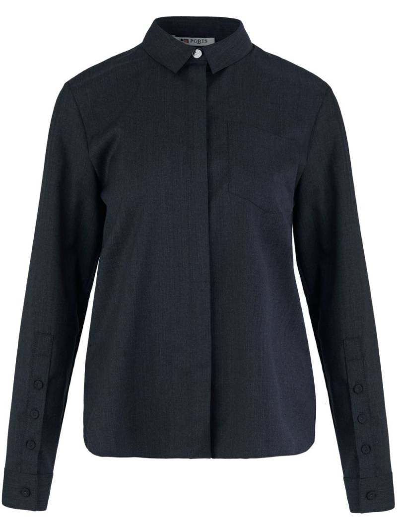 Ports 1961 Iconic wool shirt - Grey von Ports 1961