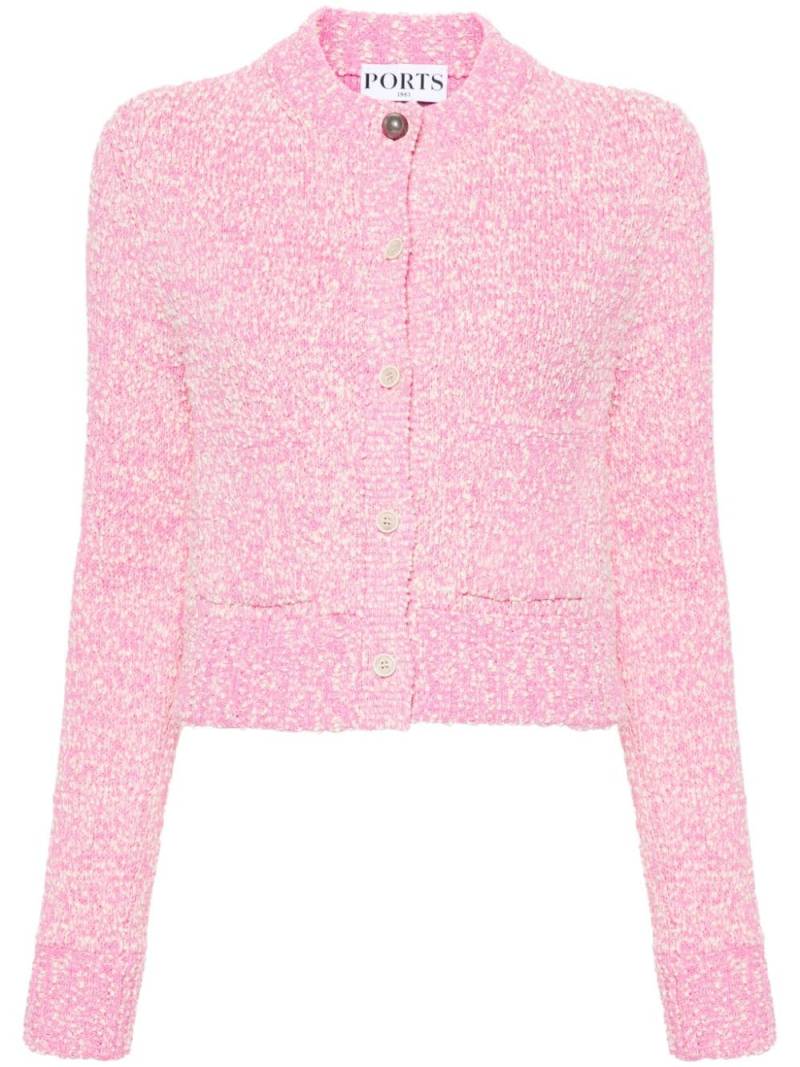 Ports 1961 bouclé knitted cardigan - Pink von Ports 1961