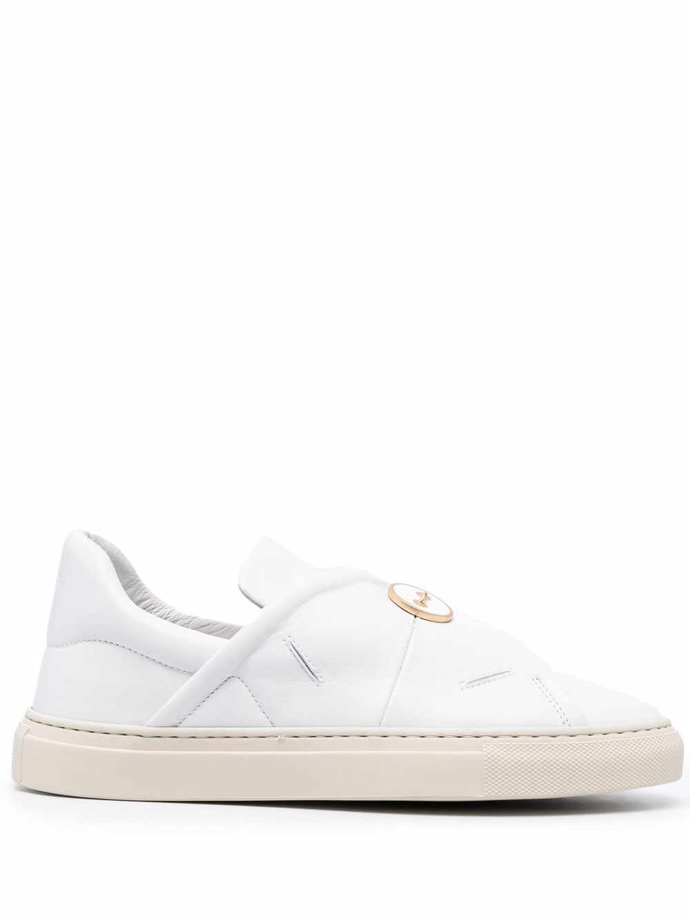 Ports 1961 button-embossed slip-on sneakers - White von Ports 1961