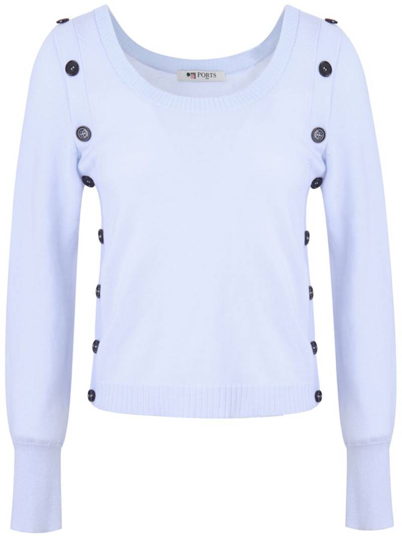 Ports 1961 contrast-buttons jumper - Blue von Ports 1961