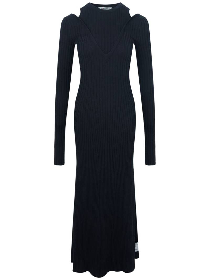 Ports 1961 cut-out midi dress - Black von Ports 1961