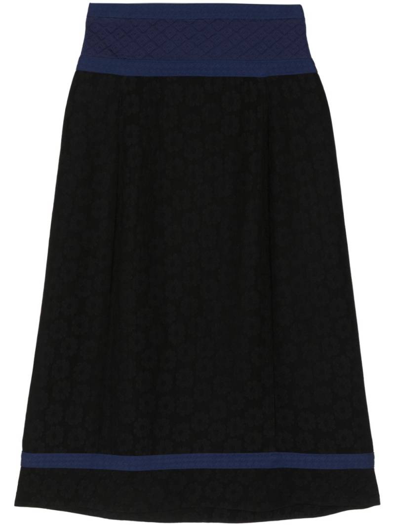 Ports 1961 high-waisted jacquard skirt - Black von Ports 1961