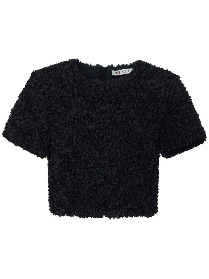 Ports 1961 lightweight cropped top - Black von Ports 1961