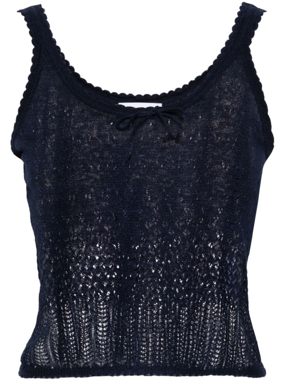 Ports 1961 pointelle-knit tank top - Blue von Ports 1961