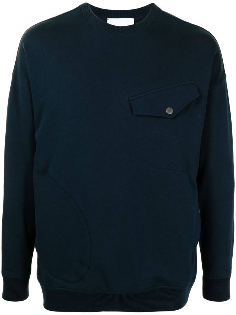 Ports V crewneck cotton sweatshirt - Blue von Ports V