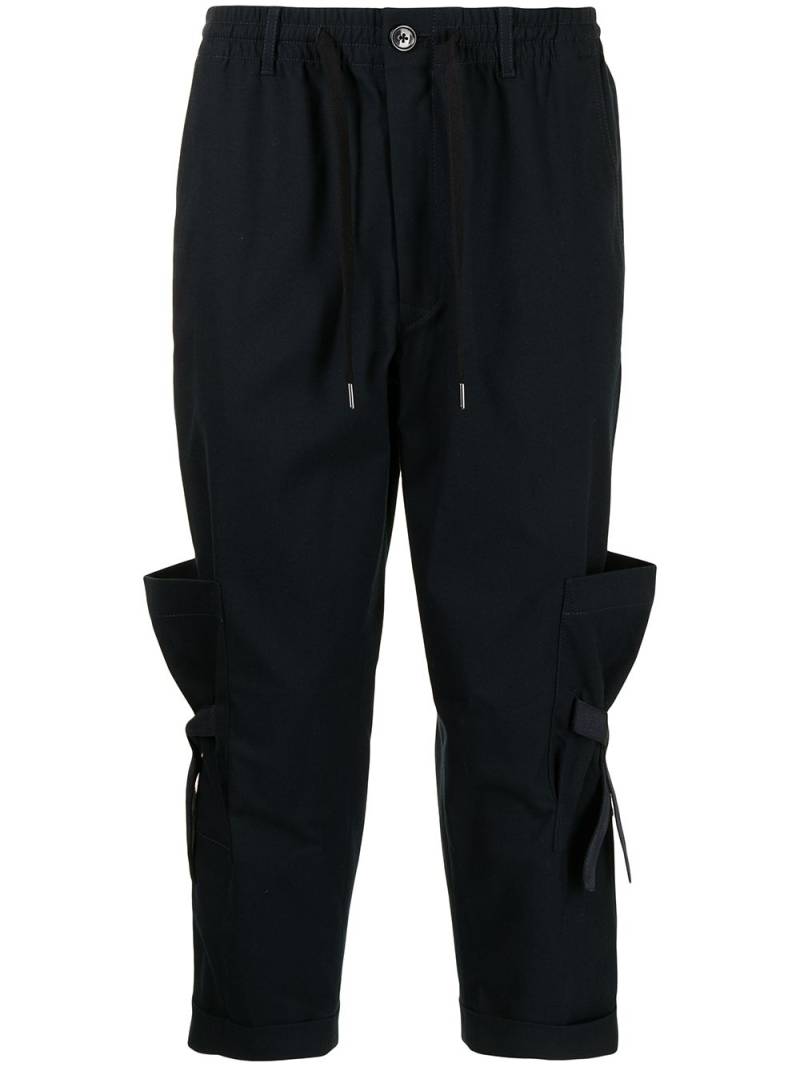 Ports V cropped drawstring trousers - Blue von Ports V