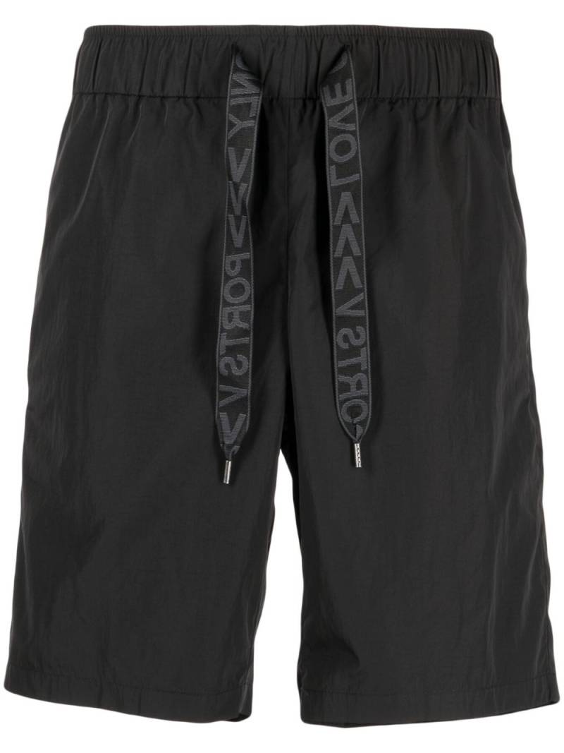 Ports V logo-print drawstring track shorts - Black von Ports V