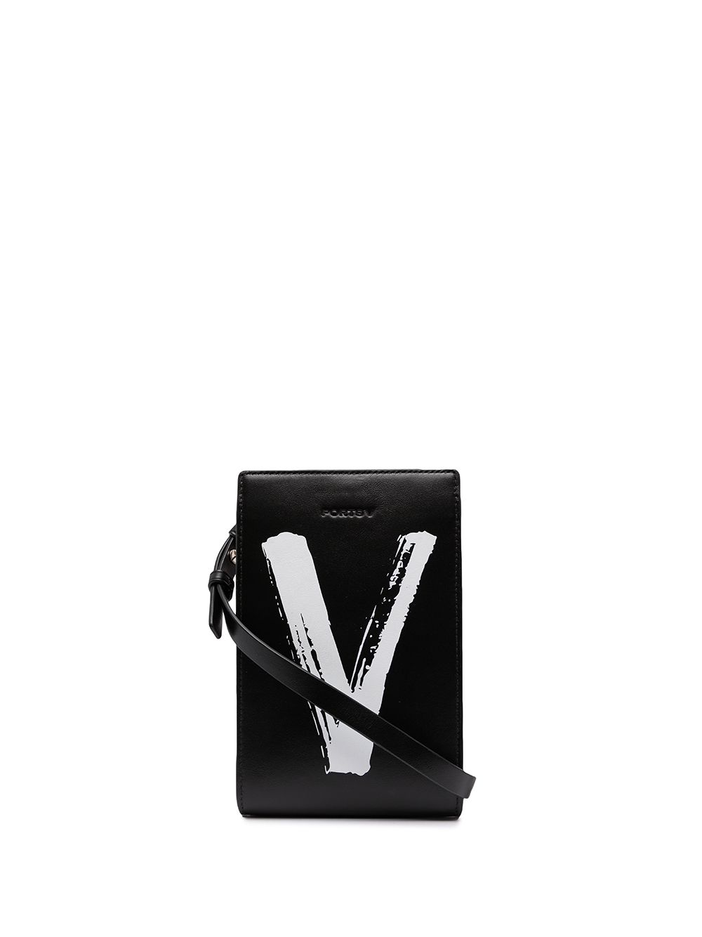 Ports V logo-print leather bag - Black von Ports V