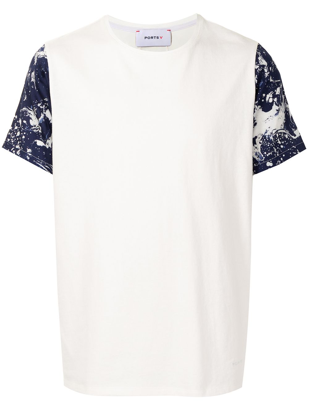 Ports V paint-splatter short-sleeved T-shirt - Red von Ports V