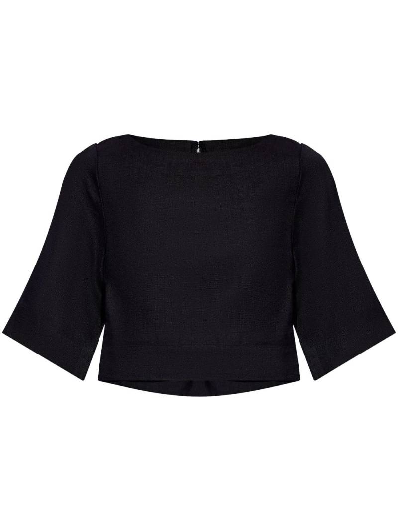 Posse Shay linen top - Black von Posse