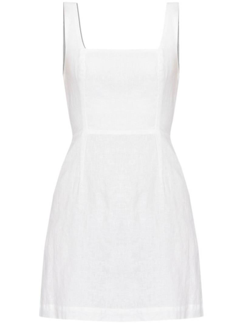 Posse Skyla linen minidress - White von Posse