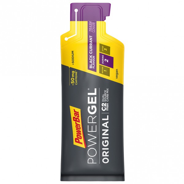 PowerBar - Powergel Original Black Currant (mit Koffein) - Energiegel Gr 41 g schwarz von PowerBar