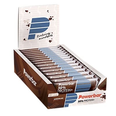 30% Protein Plus Chocolate 15 x 55 g Sportriegel von Powerbar