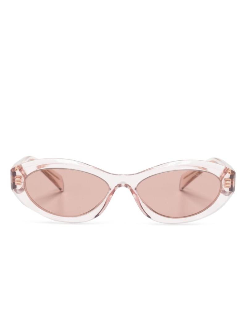 Prada Eyewear 26ZS oval-frame sunglasses - Pink von Prada Eyewear