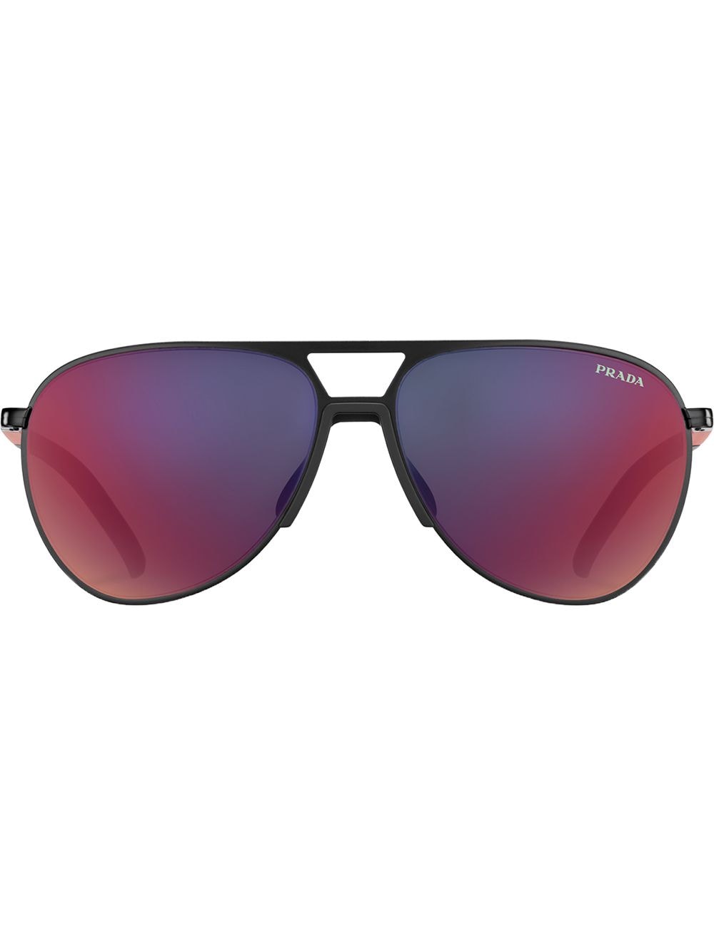 Prada Eyewear Linea Rossa pilot-frame sunglasses - Red von Prada Eyewear