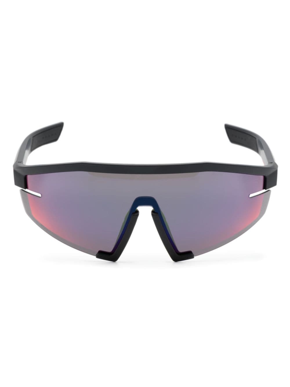 Prada Eyewear Linea Rossa shield-frame sunglasses - Black von Prada Eyewear