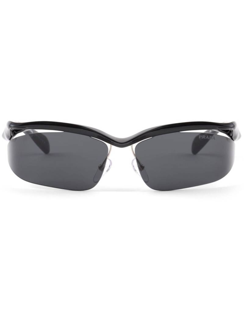 Prada Eyewear Morph wraparound-frame sunglasses - Black von Prada Eyewear