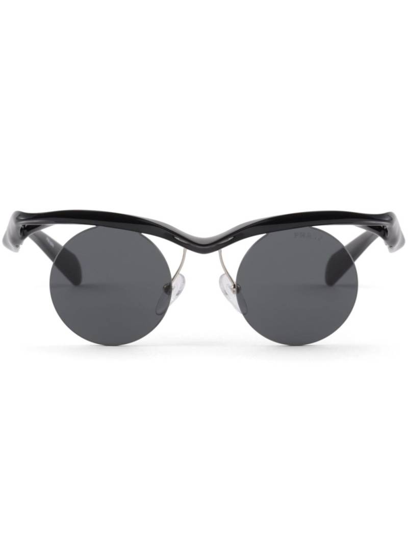 Prada Eyewear Prada PR A24S round sunglasses - Black von Prada Eyewear