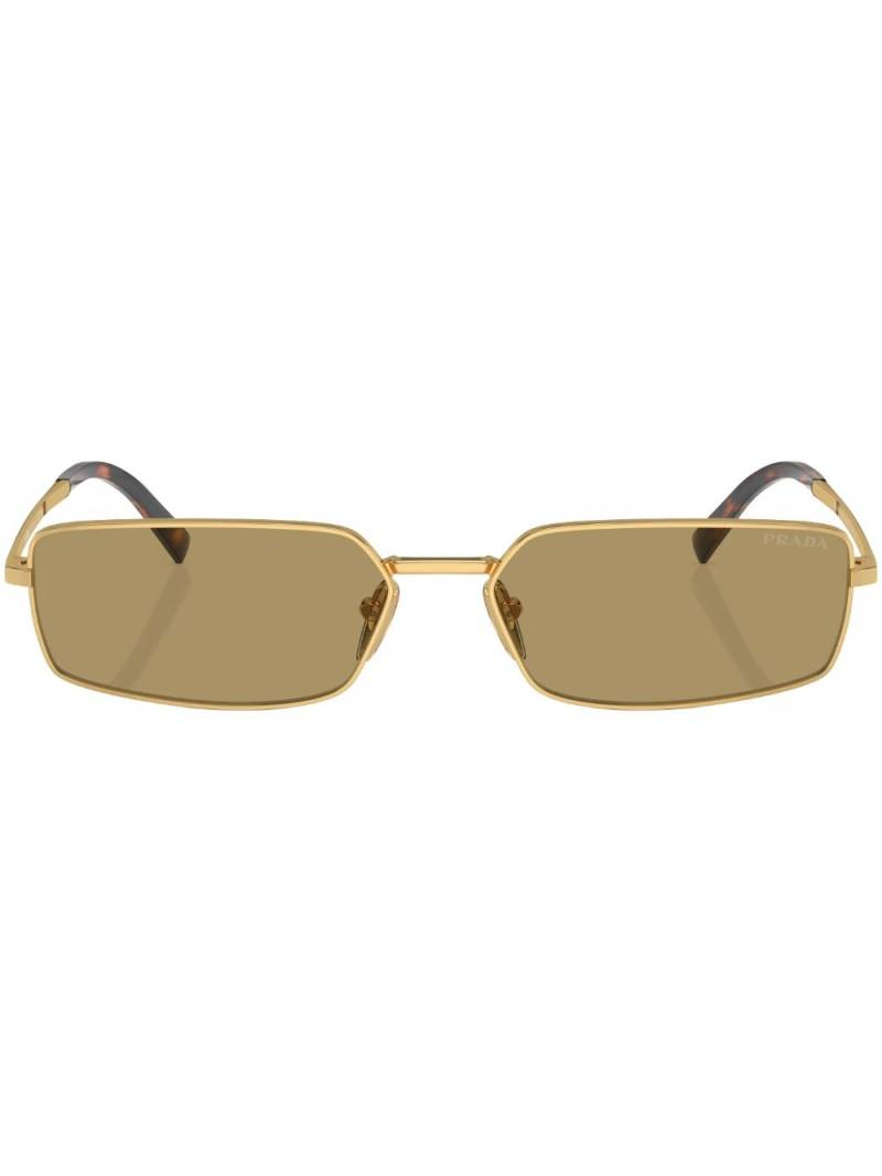 Prada Eyewear Prada PR A60S rectangle sunglasses - Gold von Prada Eyewear