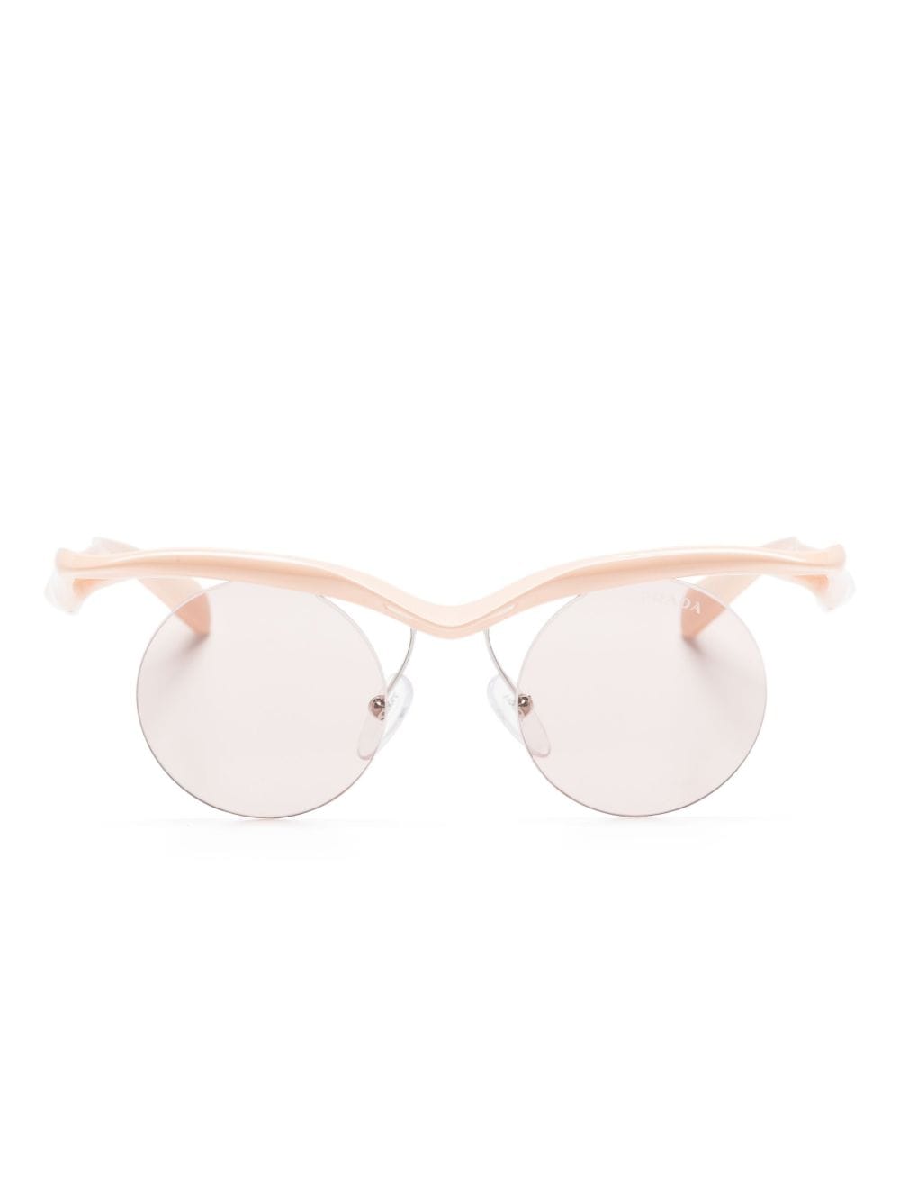 Prada Eyewear Runway semi-rimeless frame sunglasses - Neutrals von Prada Eyewear