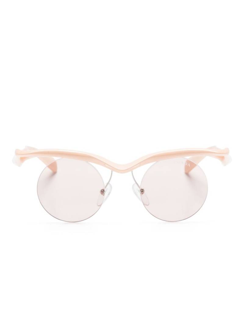 Prada Eyewear Runway semi-rimeless frame sunglasses - Neutrals von Prada Eyewear