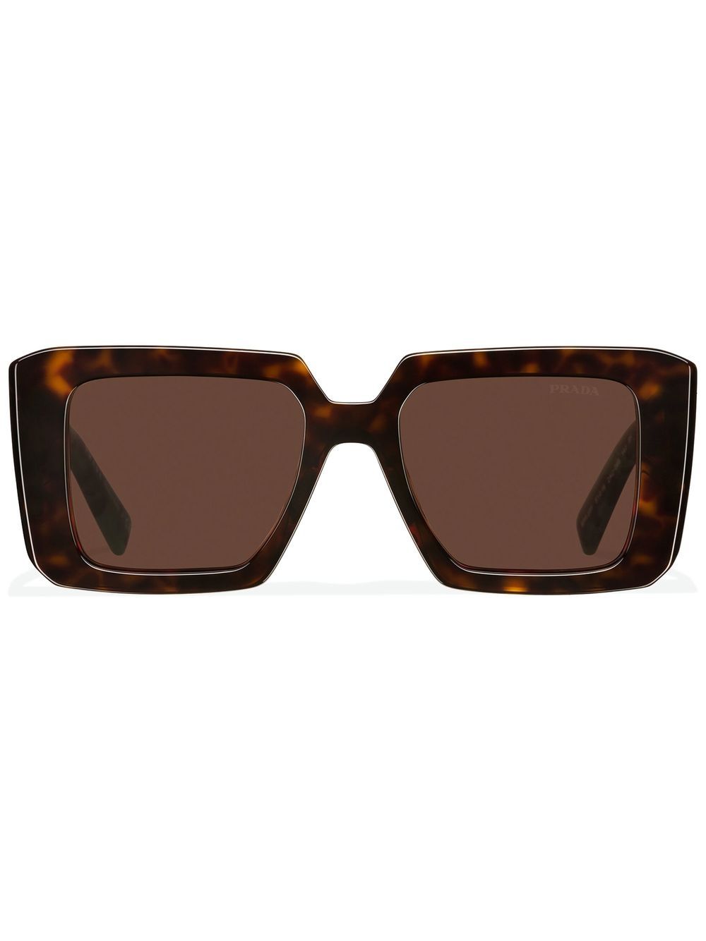Prada Eyewear Symbole oversize-frame sunglasses - Brown von Prada Eyewear