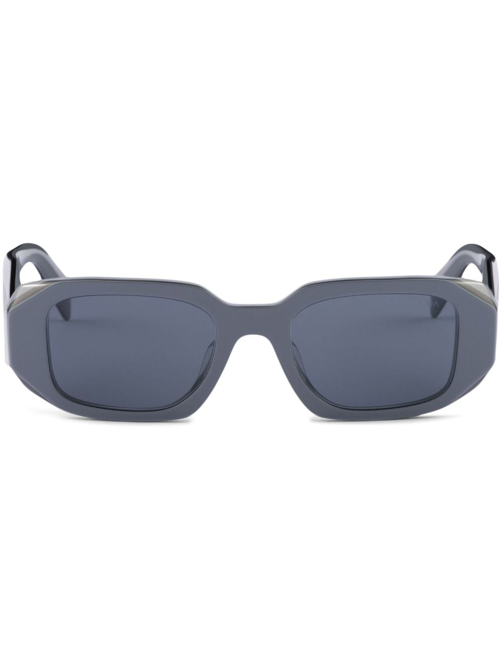 Prada Eyewear Symbole geometric-frame sunglasses - Blue von Prada Eyewear