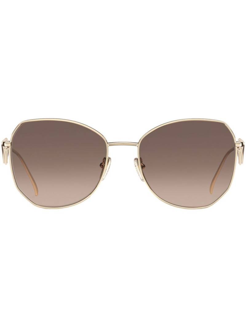 Prada Eyewear Symbole oversize-frame sunglasses - Gold von Prada Eyewear