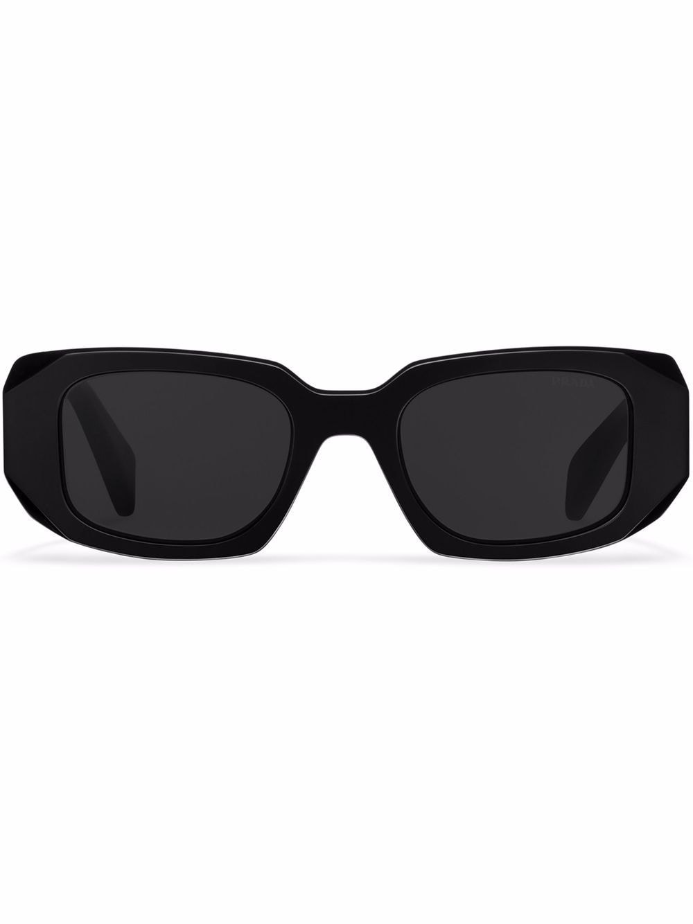 Prada Eyewear Symbole oversized geometric-arm sunglasses - Grey von Prada Eyewear