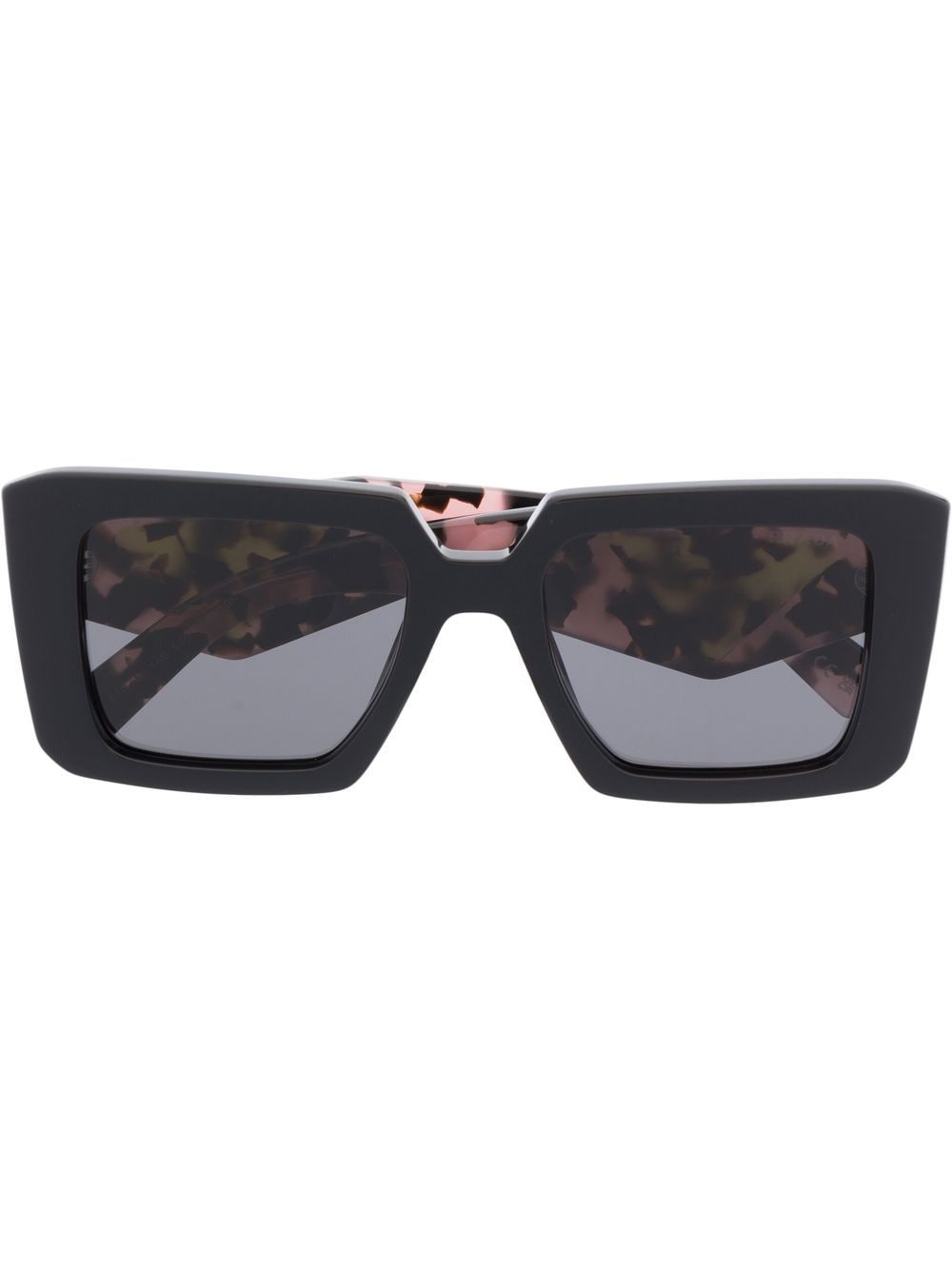 Prada Eyewear Symbole oversized square-frame sunglasses - Black von Prada Eyewear