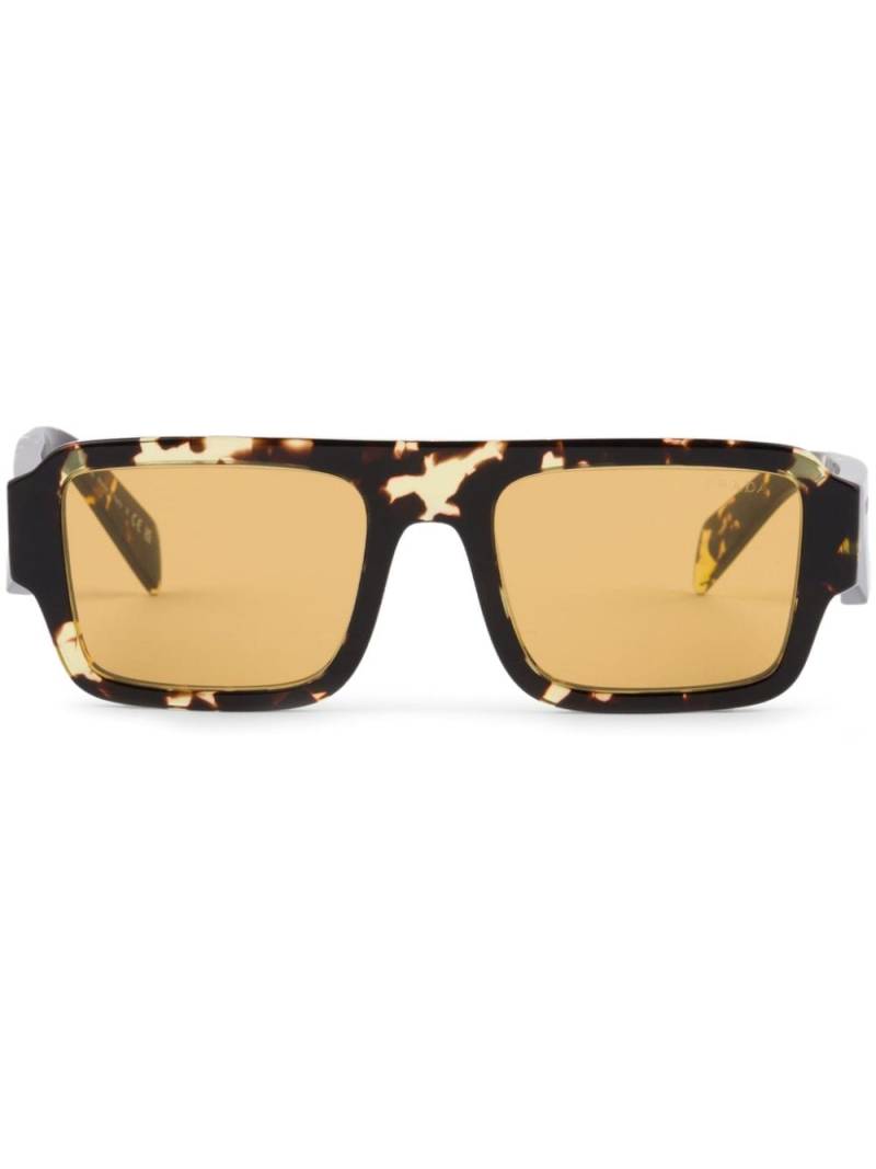 Prada Eyewear Symbole square-frame sunglasses - Brown von Prada Eyewear