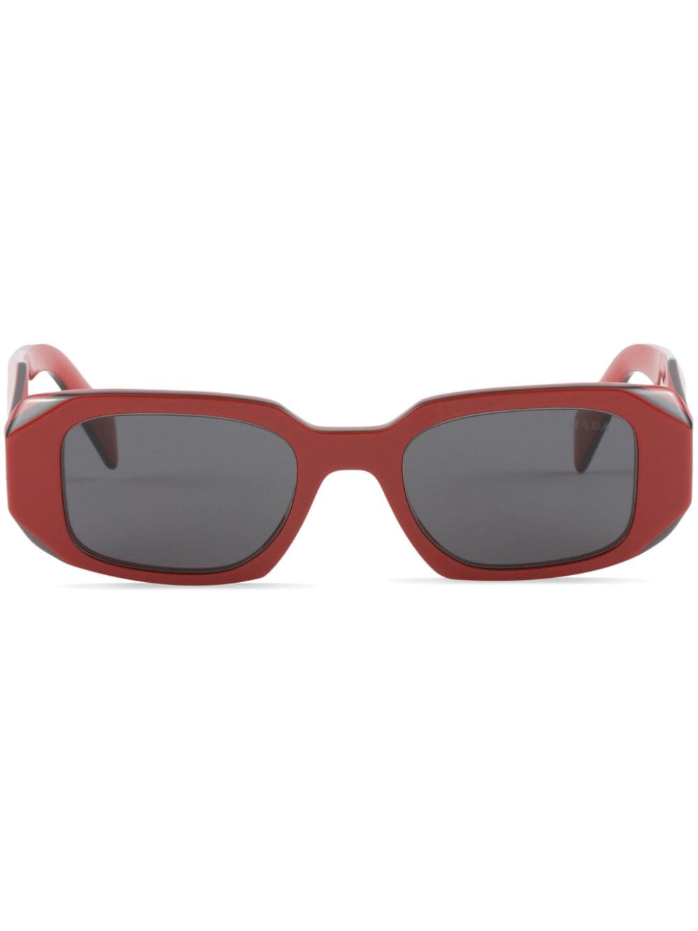 Prada Eyewear Symbole rectangle-frame sunglasses - Red von Prada Eyewear