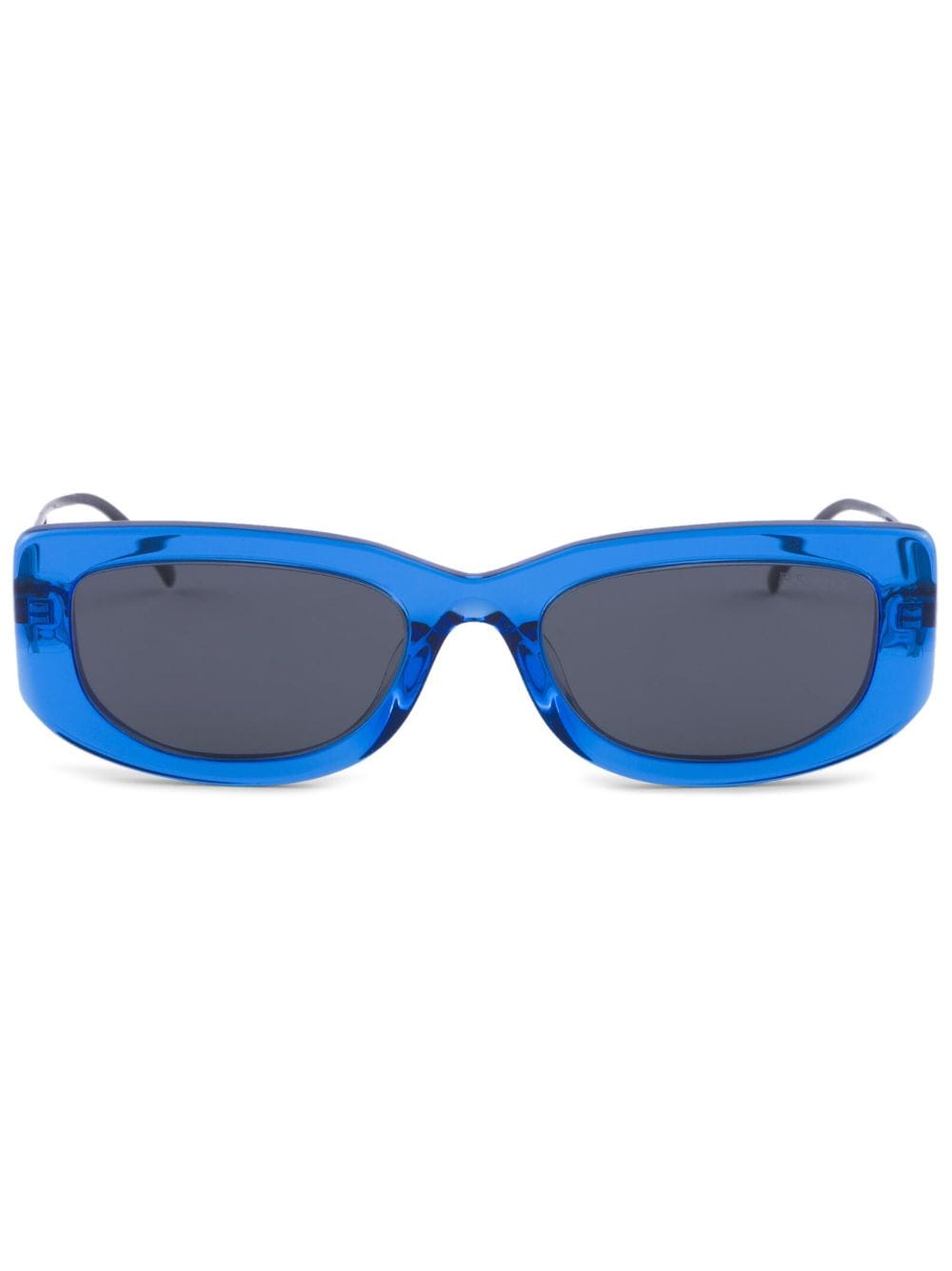 Prada Eyewear Symbole rectangle-frame sunglasses - Blue von Prada Eyewear