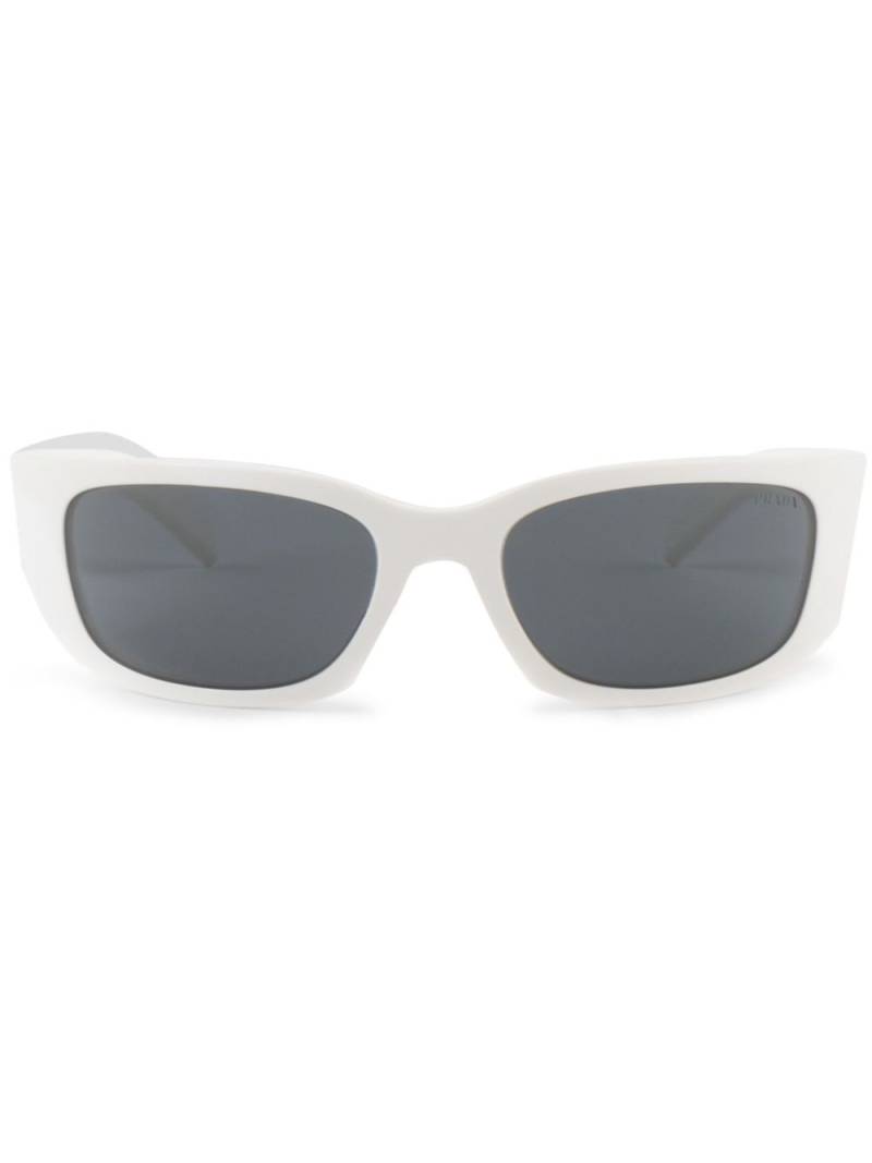 Prada Eyewear Symbole wraparound-frame sunglasses - White von Prada Eyewear