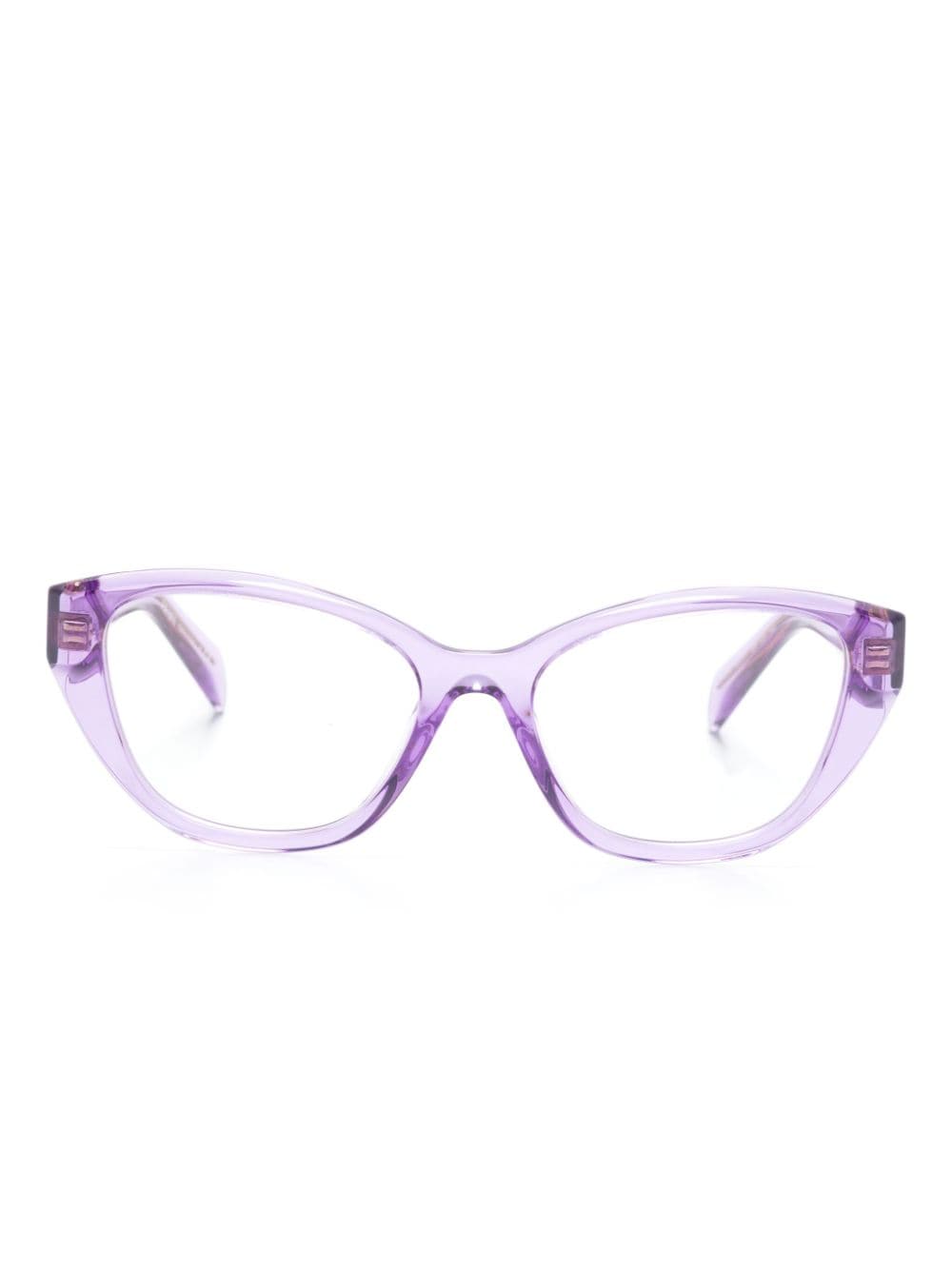 Prada Eyewear butterfly-frame glasses - Purple von Prada Eyewear
