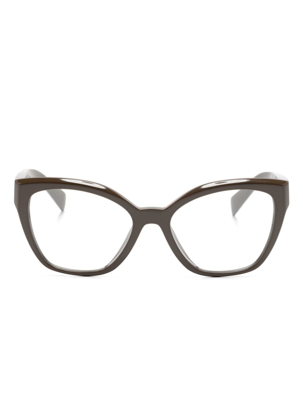 Prada Eyewear cat-eye glasses - Brown von Prada Eyewear