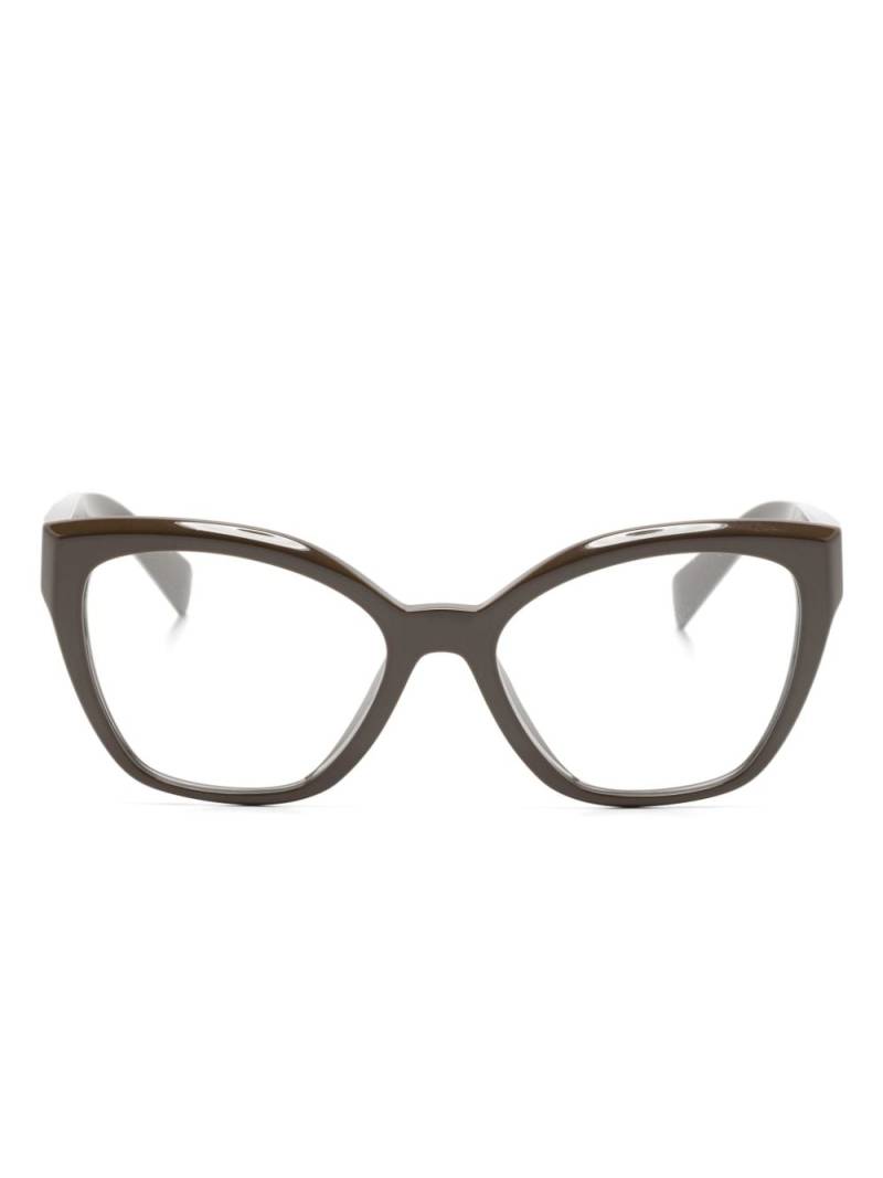 Prada Eyewear cat-eye glasses - Brown von Prada Eyewear