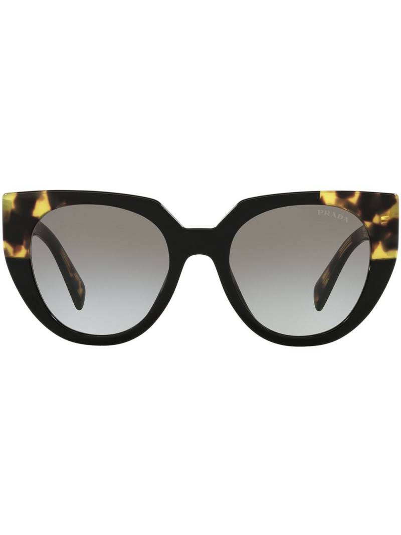 Prada Eyewear cat-eye tortoiseshell-effect sunglasses - Green von Prada Eyewear